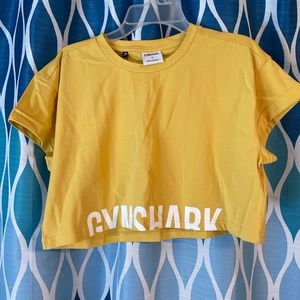 Fraction Crop Top - Powder Yellow